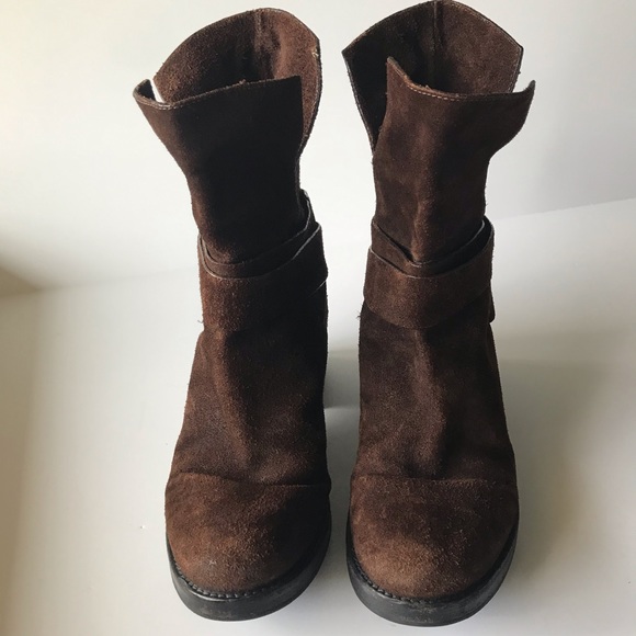 Roberto Del Carlo Brown Suede Boots - Picture 2 of 13
